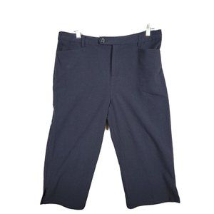 Christopher & Banks Dress Pants Capri Crop Women's 10 Blue